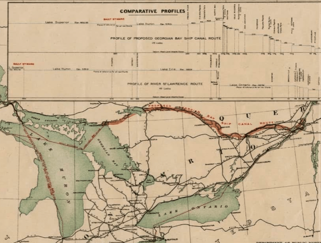 Georgian Bay Ship Canal,&nbsp;Unbuilt